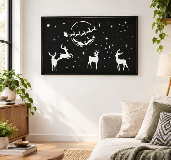 Black_Christmas_Silhouette_Framed_Wall_Art