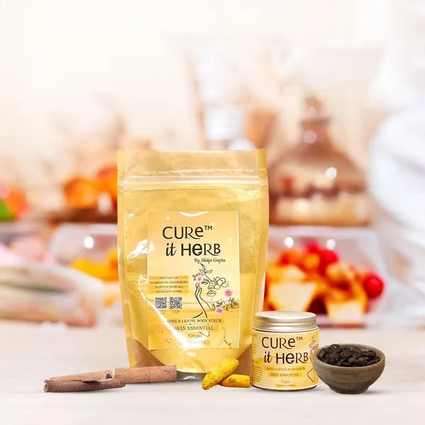 Cureitherb_Rose_&_Red_Lentil_Exfoliating_Body_Scrub