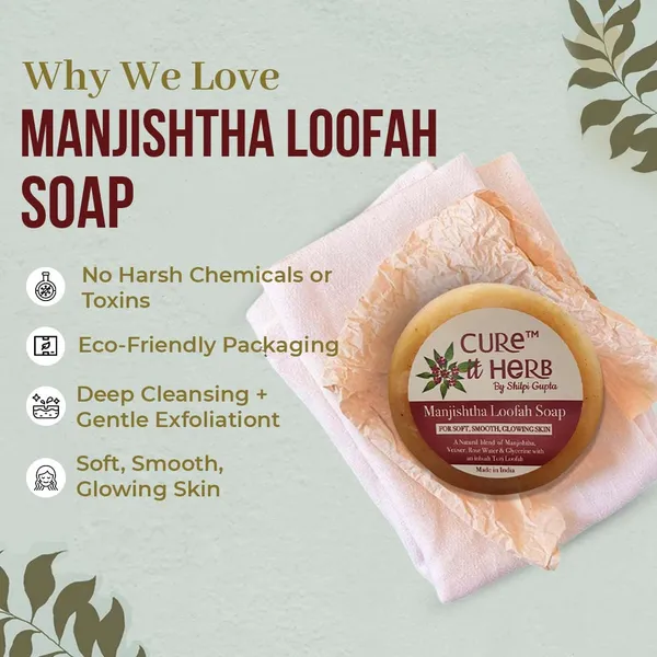 Cureitherb_Manjishtha_Loofah_Exfoliating_Herbal_Soap
