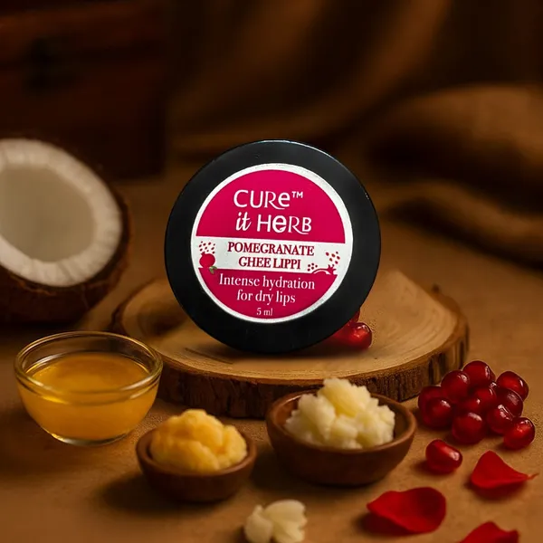 Cureitherb_Pomegranate_&_Ghee_Ayurvedic_Tinted_Lip_Balm