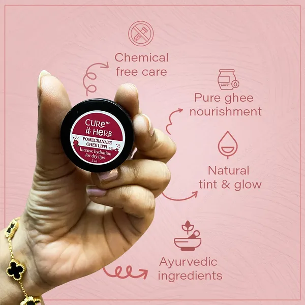 Cureitherb_Pomegranate_&_Ghee_Ayurvedic_Tinted_Lip_Balm