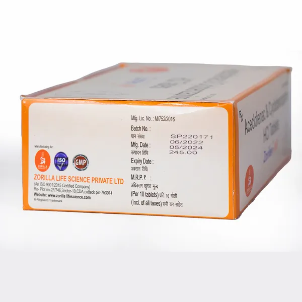 Zorifen-MR_I_Aceclofenac_I_Cyclobenzaprine_HCI_I_10_Tablets
