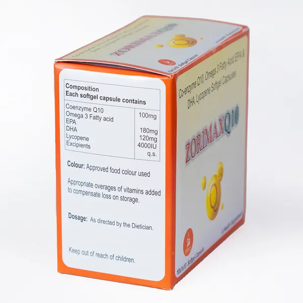 Zorimax_Q10_I_Co-Enzyme_Q10_I_Omega_3_Fatty_Acid_I_EPA_I_DHA_I_Lycopene_I_Softgel_Capsules_I_Health_Supplement_I_10_Tablets