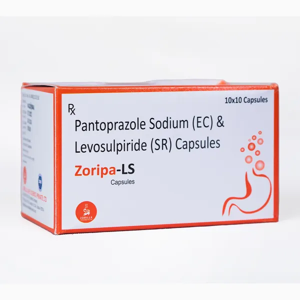 Zoripa-LS_I_Pantoprazole_Sodium_I_EC_I_I_Levosulpiride_I_SR_I_10_Capsules