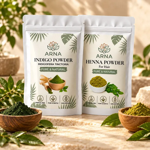 Natural_Henna_+_Indigo_Powder_for_Hair_Colour_Combo_Pack_Of_2_|_Arna_Herbal_|_Each_100gm