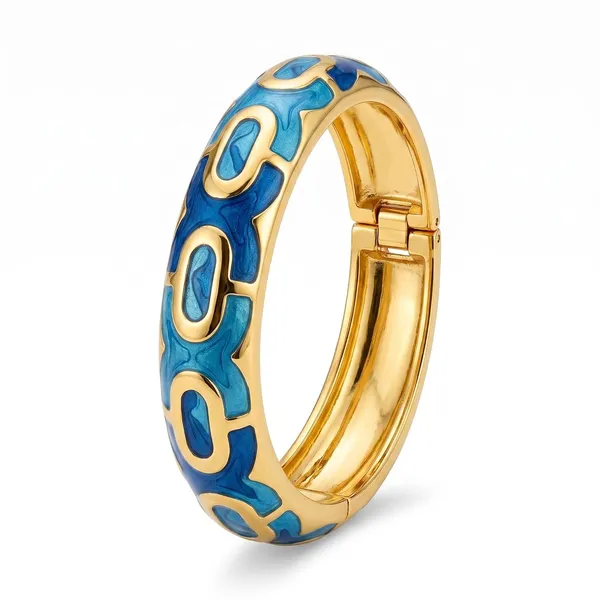 Blue_Gold_Plated_Brass_Floral_Enamel_Crystal_Kada_Bracelet_For_Women