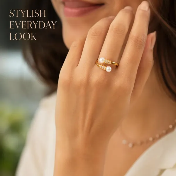 Gold_White_Gold_Plated_Double_Pearl_Open_Band_Ring_For_Women_-_Pack_of_2