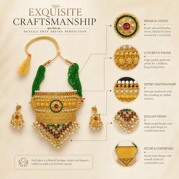 Gold_Brass_Kundan_Pearl_Choker_Necklace_Set_For_Women