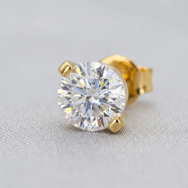 White_Gold_Plated_Brass_Cubic_Zirconia_Solitaire_Stud_Earrings_For_Women_-_Pack_of_2