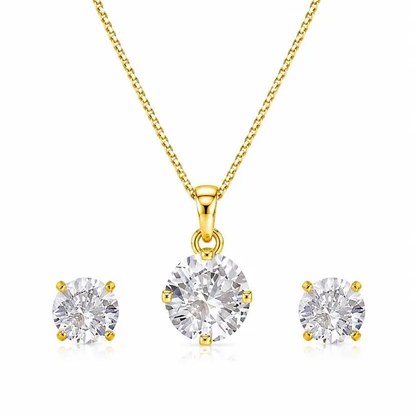 Solitaire_Pendant_Set_With_Earrings_And_Chain