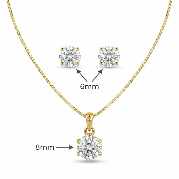 Antique_Gold_Brass_Cz_Solitaire_Pendant_Necklace_Set_For_Women