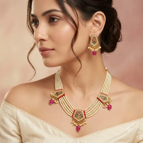 Antique_Gold_White_Brass_Pearl_Gold_Plated_Traditional_Necklace_Set_For_Women
