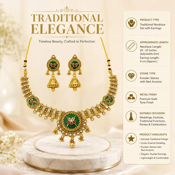 Antique_Gold_Multicolor_Brass_Kundan_Choker_Necklace_Set_With_Jhumka_For_Women