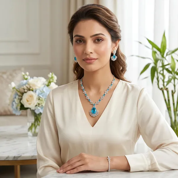 Aqua_Blue_White_Gold_Plated_Brass_Cz_American_Diamond_Necklace_Set_For_Women