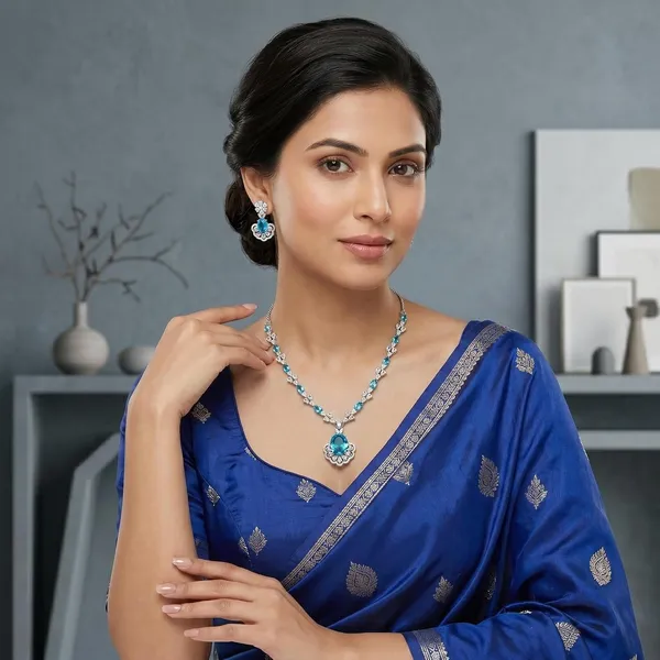 Aqua_Blue_White_Gold_Plated_Brass_Cz_American_Diamond_Necklace_Set_For_Women