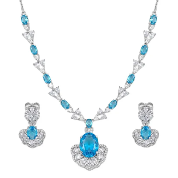 Aqua_Blue_White_Gold_Plated_Brass_Cz_American_Diamond_Necklace_Set_For_Women