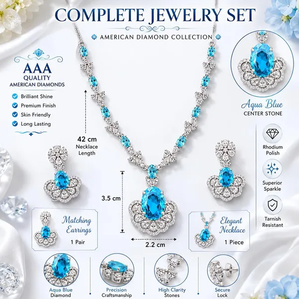 Aqua_Blue_White_Gold_Plated_Brass_Cz_American_Diamond_Necklace_Set_For_Women