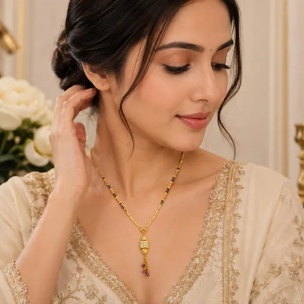 Gold_Brass_Cz_Black_Bead_Mangalsutra_Necklace_For_Women