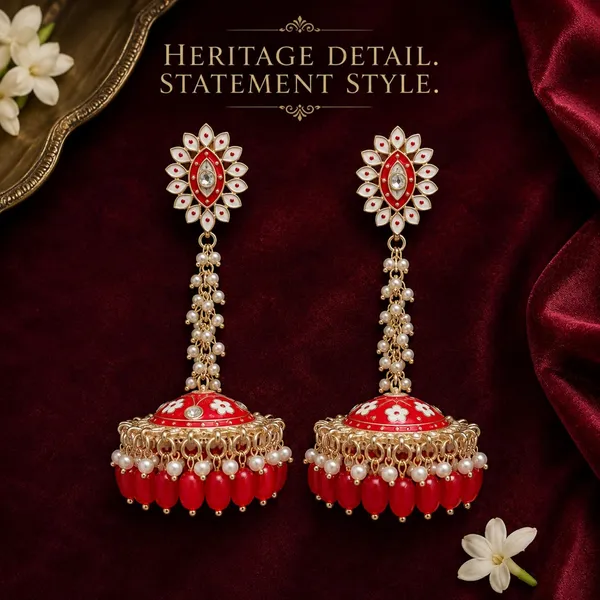 Red_Gold_Plated_Brass_Meenakari_Long_Drop_Pearl_Jhumka_Earrings_For_Women