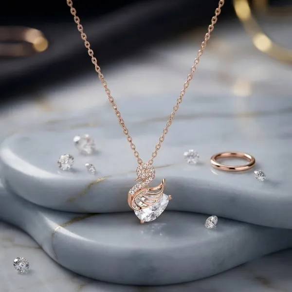 Rose_Gold_Brass_Swan_Pendant_Stone_Necklace_For_Women
