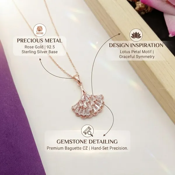 Rose_Gold_Brass_Baguette_Cz_Ginkgo_Leaf_Pendant_Necklace_For_Women