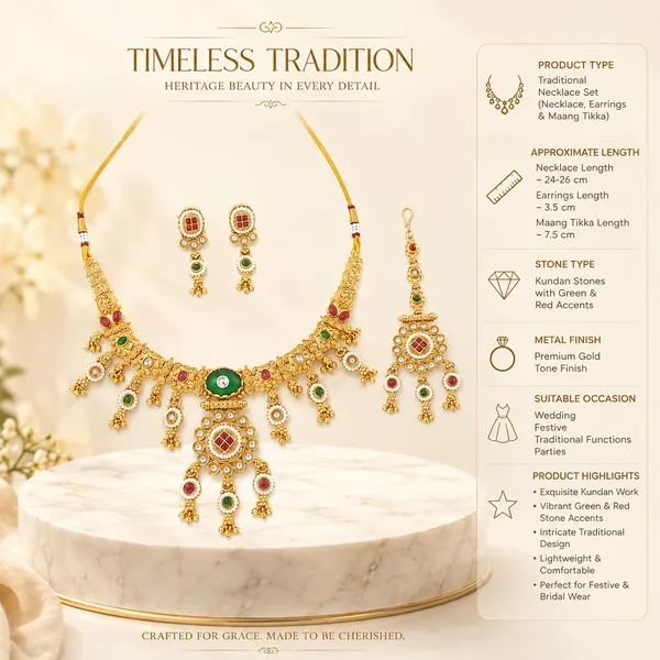 Emerald_Green_Pink_Brass_Kundan_Choker_Necklace_Set_With_Maang_Tika_For_Women