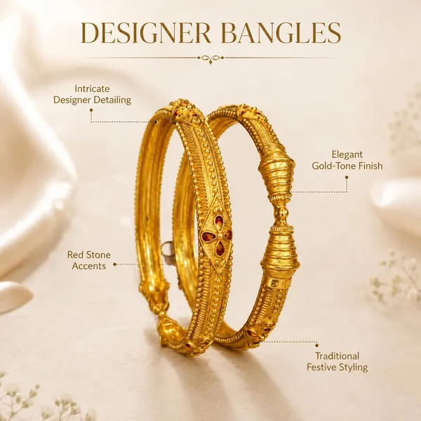 Golden_Gold_Plated_Brass_Embossed_Kadli_Bangle_Bracelet_For_Women