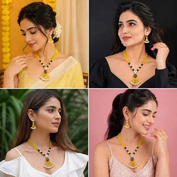 Yellow_Gold_Plated_Brass_Multi-Strand_Pearl_Beaded_Necklace_Set_For_Women