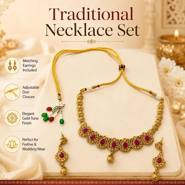 Gold_Brass_Kundan_Red_Stone_Gold_Plated_Necklace_Set_For_Women