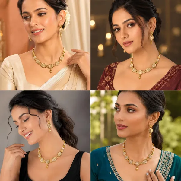 Gold_Brass_Kundan_Red_Green_Stone_Necklace_Set_For_Women