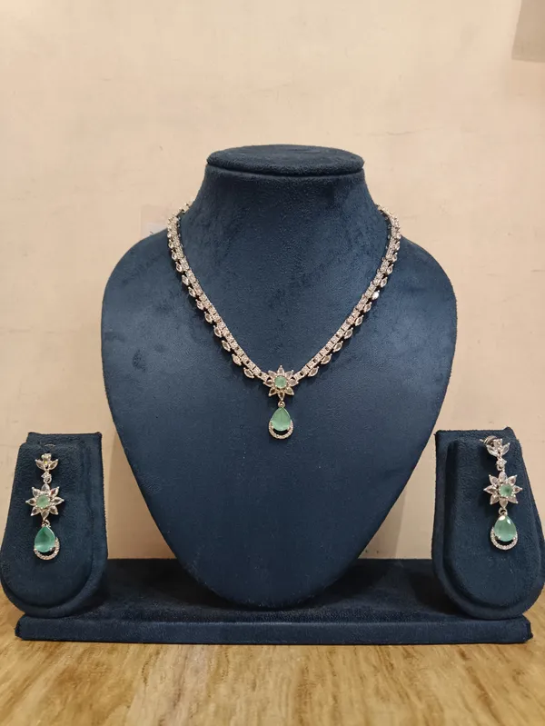 Gold_Brass_Green_Stone_Necklace_And_Earrings_Set_For_Women