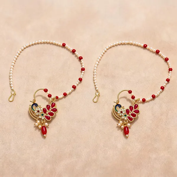 Red_Gold_Tone_Peacock_Nath_Nose_Ring_With_Pearl_Chain_For_Women_-_Pack_of_2