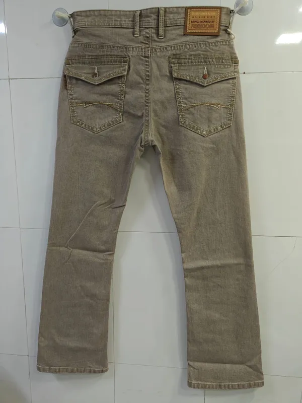 Sandstone_Beige_Bootcut_Jeans