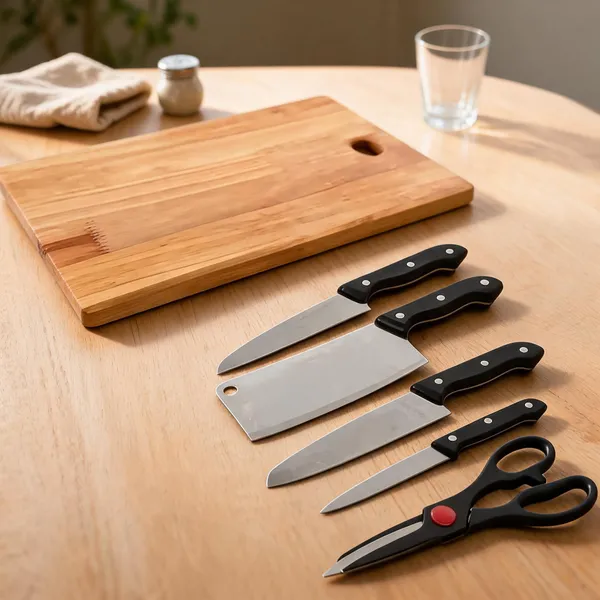 Wooden_Kitchen_Knife_Set_With_Chopping_Board