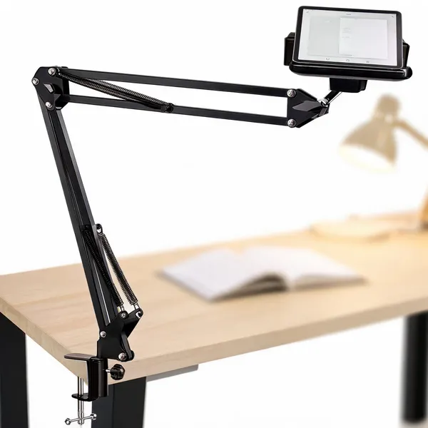 Black_Adjustable_Articulated_Tablet_Holder_Arm