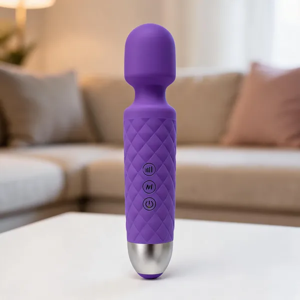 Purple_Handheld_Vibrating_Body_Massager