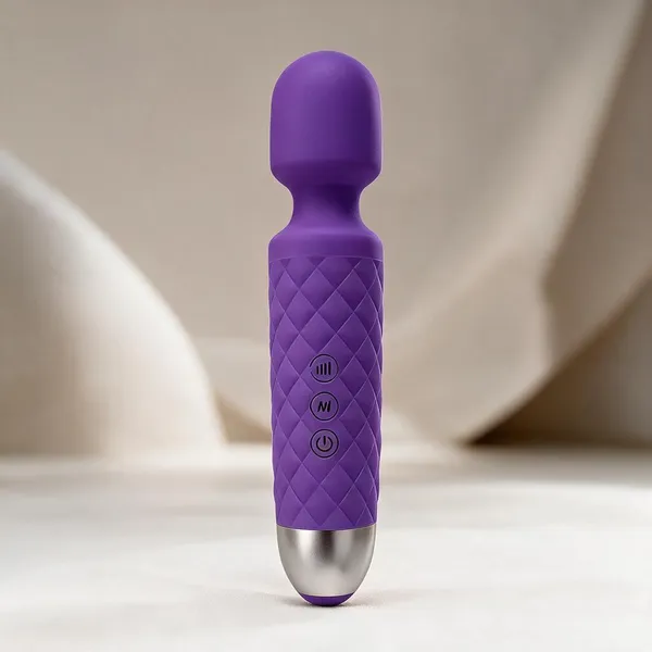 Purple_Handheld_Vibrating_Body_Massager