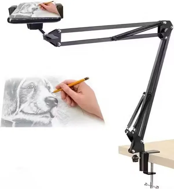 Black_Adjustable_Articulated_Tablet_Holder_Arm