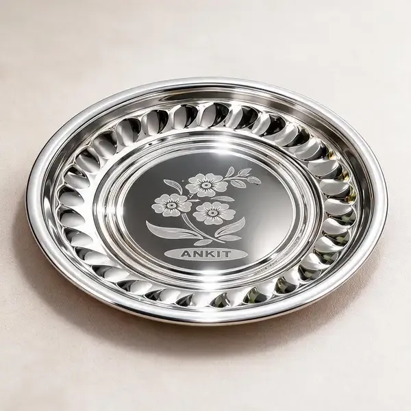 Stainless_Steel_Traditional_Floral_Engraved_Dinner_Plate_Pack_of_12_