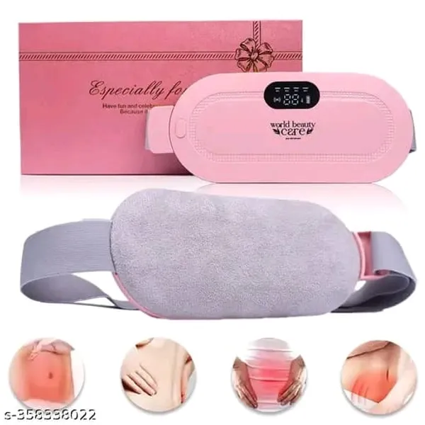 _Period_Cramp_Relief_Heating_Pad_Pain_Device_with_4_Massage_Modes,_LED_Display_&_Comfortable_Belt_(Pink)Electric_Eye_Massager_With_Adjustable_Strap