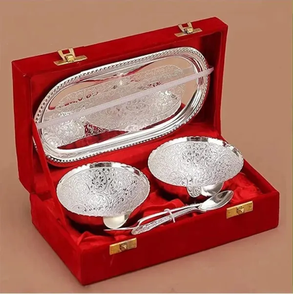 Silver_Tone_Traditional_Floral_Serving_Set