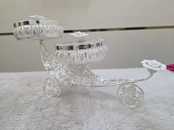 Metal_Ornate_Floral_Two_Tier_Serving_Trolley