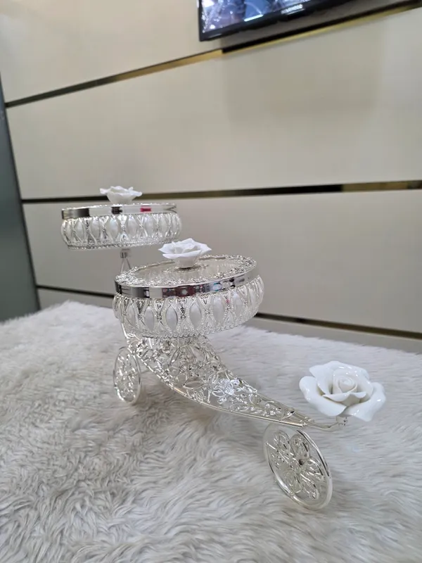 Metal_Ornate_Floral_Two_Tier_Serving_Trolley