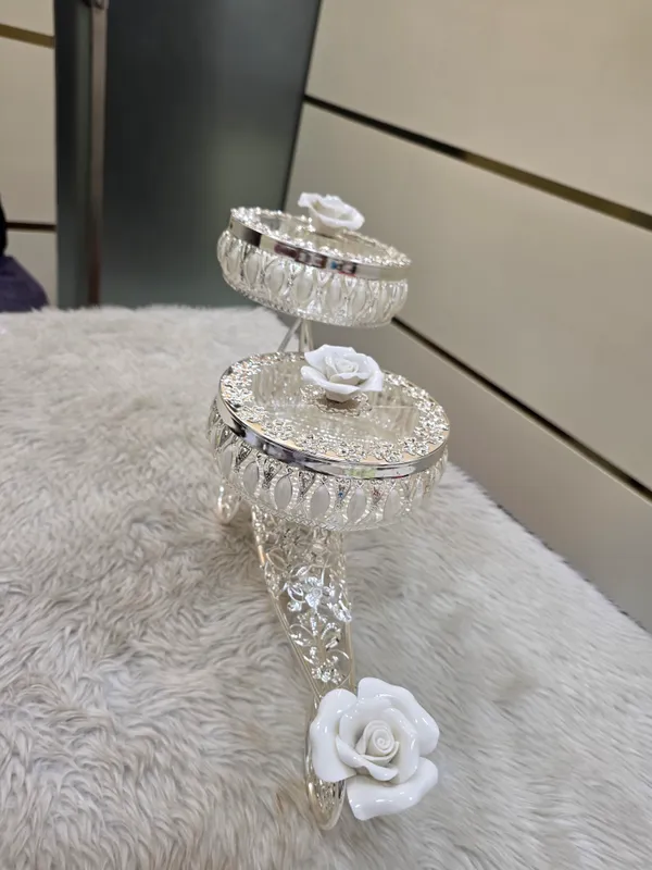 Metal_Ornate_Floral_Two_Tier_Serving_Trolley