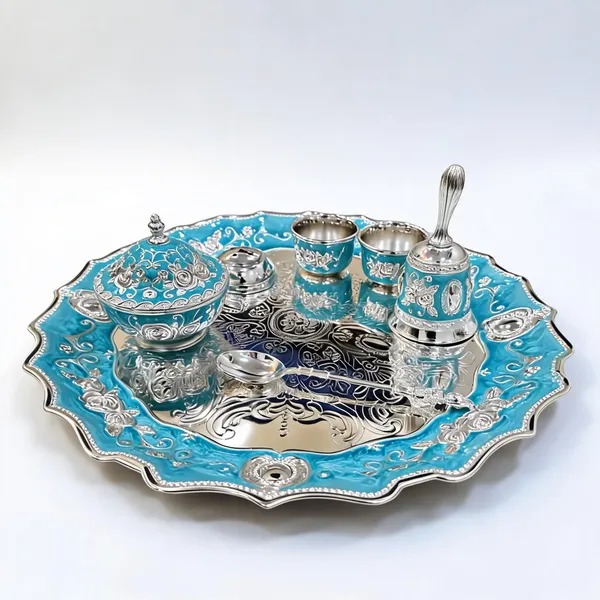 Metal_Traditional_Floral_Embossed_Pooja_Thali_Set_Of_7