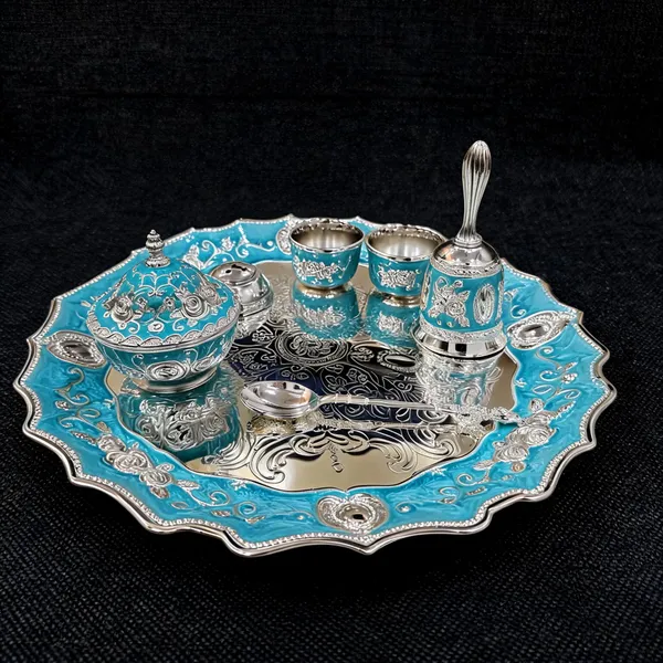 Metal_Traditional_Floral_Embossed_Pooja_Thali_Set_Of_7