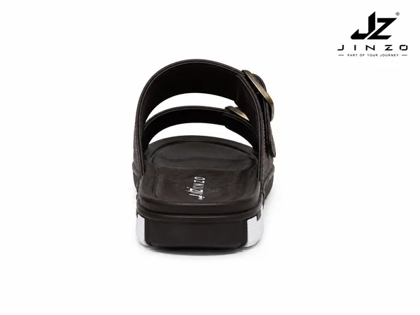 Brown_Synthetic_Double_Buckle_Slide_Slippers_For_Men