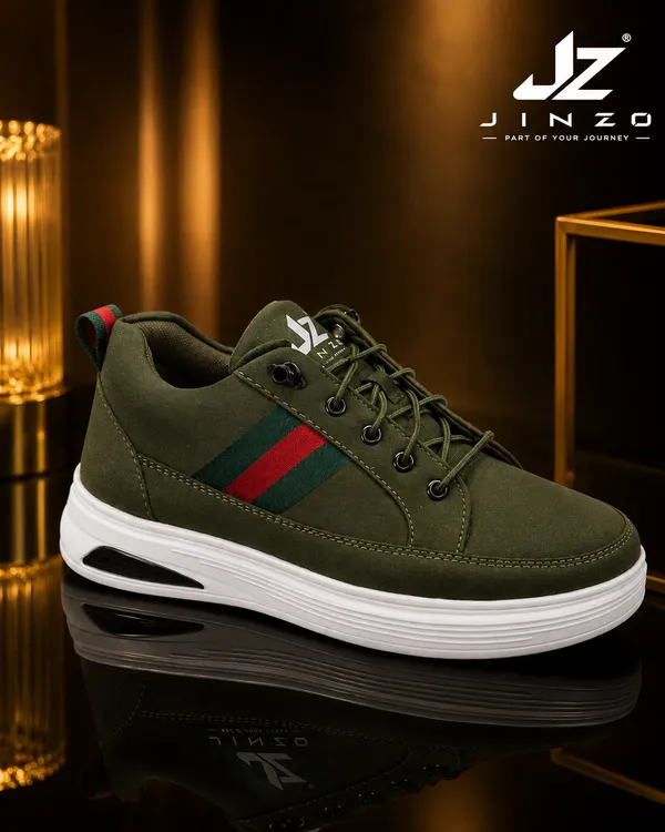 Green_Synthetic_Air_Cushion_Sneakers_For_Men