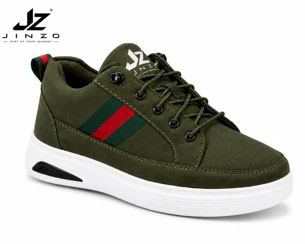 Green_Synthetic_Air_Cushion_Sneakers_For_Men