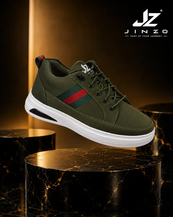 Green_Synthetic_Air_Cushion_Sneakers_For_Men